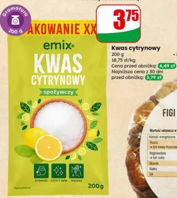 Kwas cytrynowy spożywczy promocja w Dino