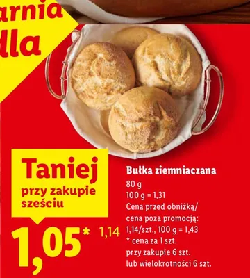 Bułka ziemniaczana promocja w Lidl