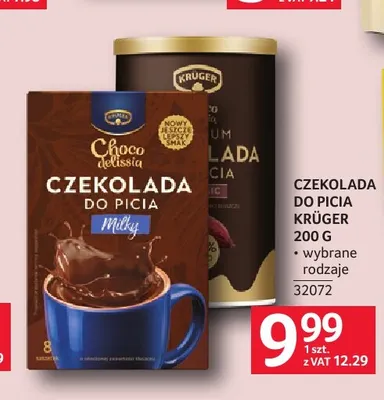 Czekolada do picia Krüger promocja w Selgros