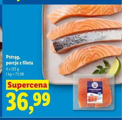 Pstrąg porcje z fileta promocja w Lidl