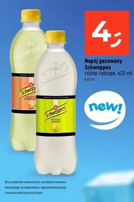 Napój gazowany Schweppes lemon promocja w Dealz