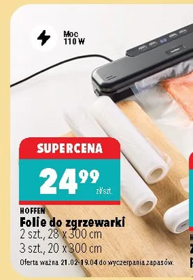 Folie do zgrzewarki 2 szt., 28 x 300 cm, 3 szt., 20 x 300 cm promocja w Biedronka Home