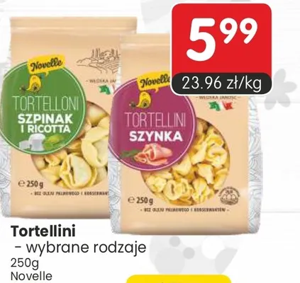 Tortellini wybrane rodzaje promocja w Market Point