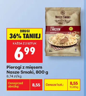 Pierogi z mięsem Nasze Smaki promocja w Biedronka