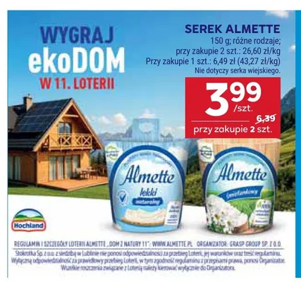 Serek Almette promocja w Stokrotka