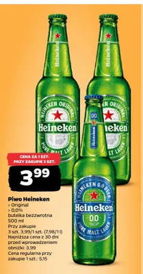 Piwo bezalkoholowe Heineken promocja w Netto
