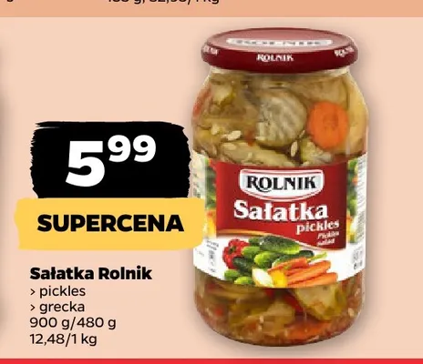 Sałatka grecka Rolnik promocja w Netto