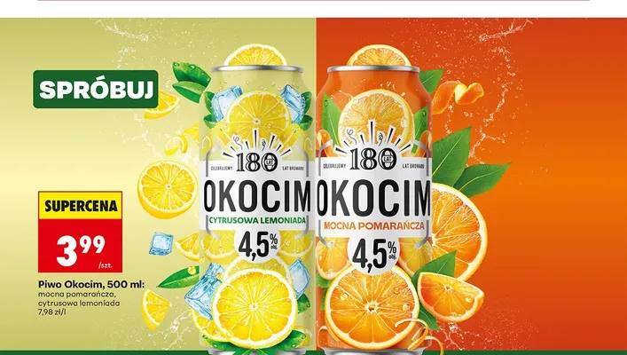 Piwo Okocim Cytrusowa Lemoniada promocja w Biedronka