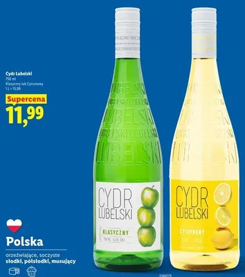 Cydr Lubelski Cytrynowy promocja w Lidl