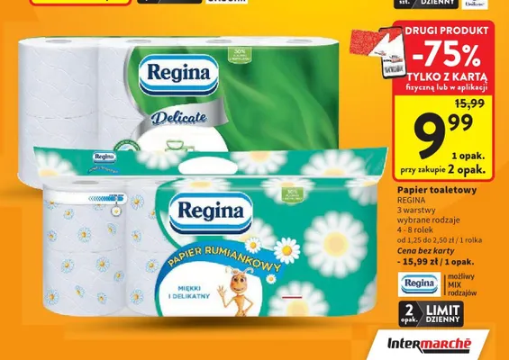 Papier toaletowy Kartika promocja w Intermarche