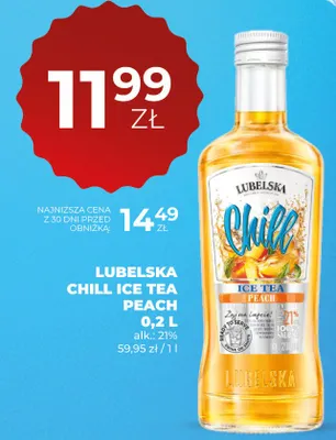 Wódka Chill Ice Tea Peach promocja w Duży Ben