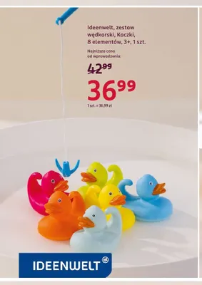 Zestaw wędkarski Kaczki Ideenwelt 8 elementów promocja w Rossmann