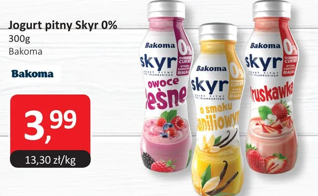 Jogurt pitny Skyr 0% promocja w Market Point