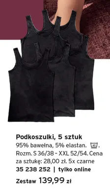 Podkoszulki 5-pak promocja w Tchibo