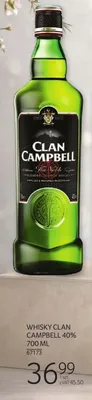 Whisky Clan Campbell 40% 700 ML promocja w Selgros