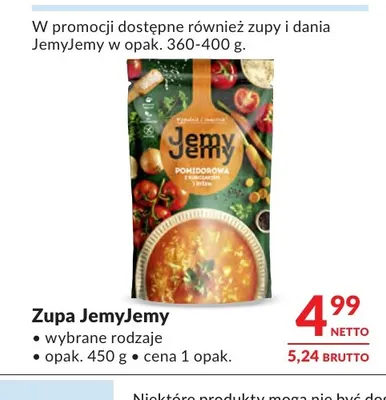 Zupa pomidorowa JemyJemy promocja w Makro
