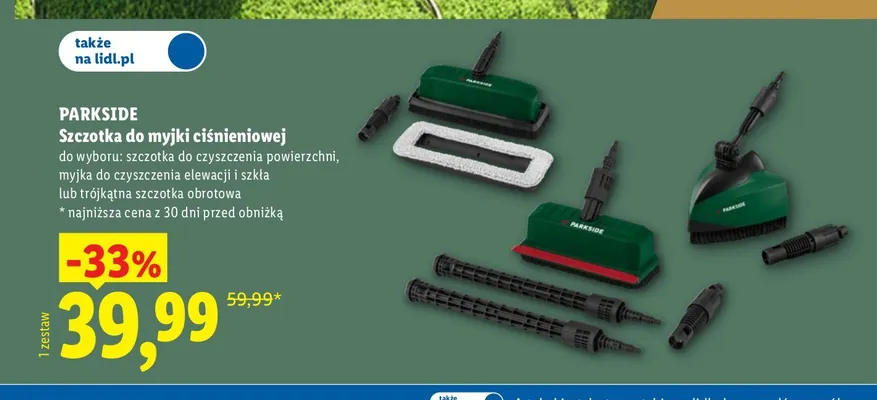 Trójkątna szczotka obrotowa Parkside promocja w Lidl