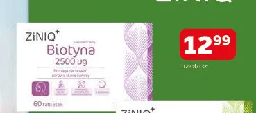 Biotyna 2500 µg ZiNIQ+ promocja w Ziko Dermo