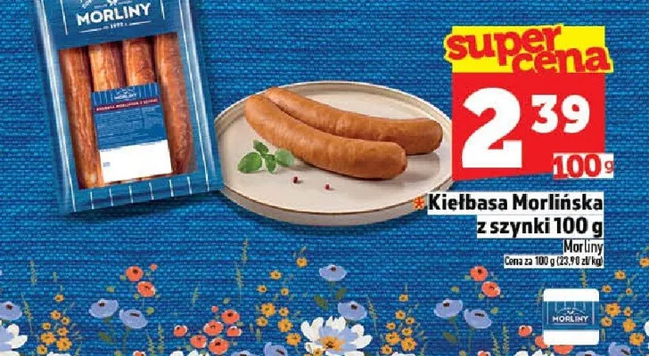 Kiełbasa Morlińska z szynki Morliny promocja w TOPAZ