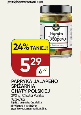 Papryka Jalapeño zielona krojona Spiżarnia Chaty Polskiej promocja w Chata Polska