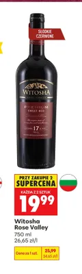 Wino różowe Witosha Rose Valley promocja w Biedronka