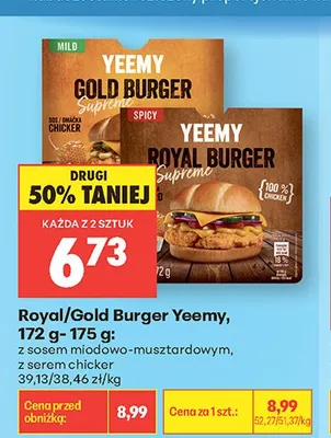 Royal/Gold Burger Yeemy promocja w Biedronka