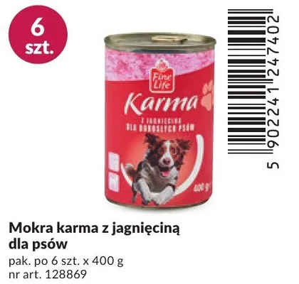 Mokra karma z jagnięciną dla psów promocja w Makro