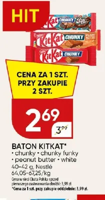Baton KitKat Chunky promocja w Chata Polska