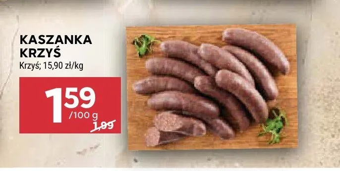 Kaszanka Krzyś promocja w Stokrotka