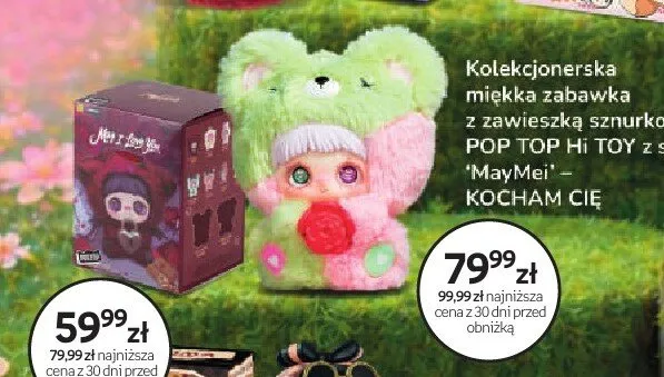 Kolekcjonerska miękka zabawka z zawieszką sznurkową POP TOP Hi TOY z serii "MayMei" - KOCHAM CIĘ promocja w Empik