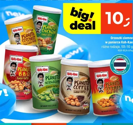 Orzeszki ziemne w panierce o smaku kurczaka Koh-Kae promocja w Dealz
