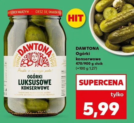 Ogórki konserwowe luksusowe promocja w Kaufland