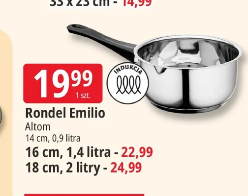 Rondel Emilio Altom 16 cm 1,4 l promocja w Leclerc