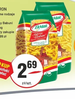 Makaron Makarony Babuni promocja w Sedal