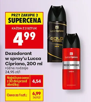 Dezodorant w sprayu Gold Univer Men promocja w Biedronka