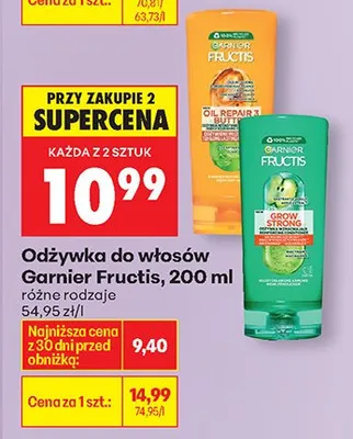Odżywka do włosów Fructis promocja w Biedronka