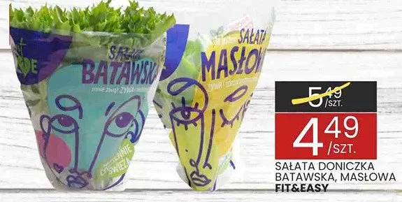 Sałata doniczka batawska, masłowa promocja w Wafelek