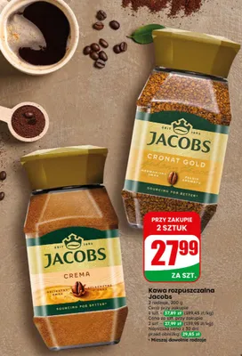 Kawa rozpuszczalna 2 rodzaje promocja w Dino
