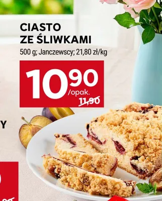 Ciasto ze śliwkami Janczewscy promocja w Stokrotka