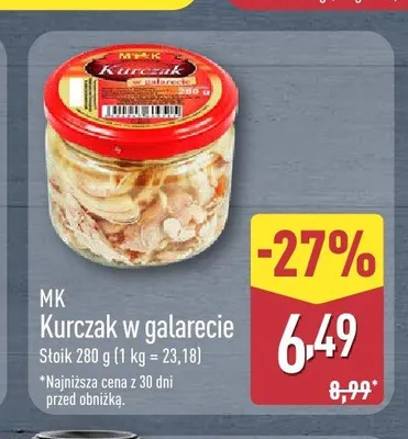 Kurczak w galarecie MK promocja w Aldi