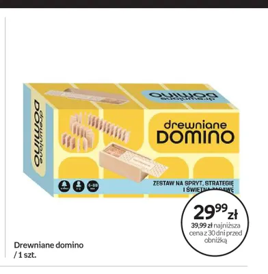 Drewniane domino promocja w Empik