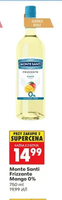 Wino Frizzante Mango 0% promocja w Biedronka