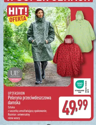 Peleryna przeciwdeszczowa damska UP2FASHION promocja w Aldi