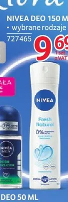 Dezodorant w sprayu Nivea Fresh Natural promocja w Selgros