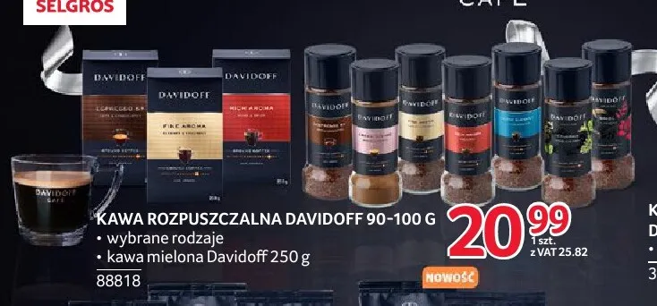 Kawa mielona Davidoff promocja w Selgros