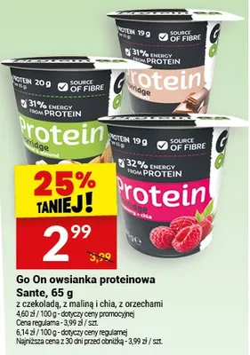Owsianka proteinowa z czekoladą z maliną i chili z orzechami promocja w Twój Market