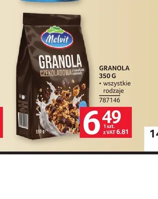 Granola Melvit promocja w Selgros