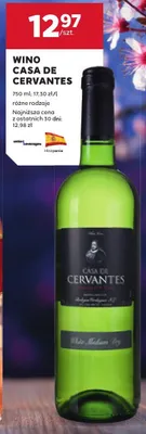 Wino Casa De Cervantes promocja w Stokrotka