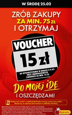 Od poniedziałku, Z ladą tradycyjną, strona 1 promocja w Biedronka