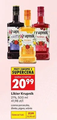 Likier czarna porzeczka promocja w Biedronka